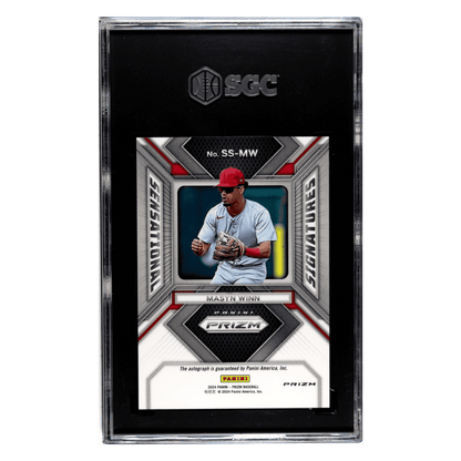 Masyn Winn SGC 8 2024 Panini Prizm Sensational Signatures Green Prizm Card #SS-MW