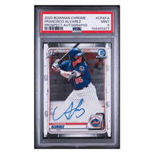 Francisco Alvarez PSA 9 2020 Topps Bowman Chrome Prospect Autographs Card #CPAFA