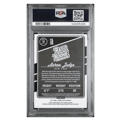 Aaron Judge PSA 10 2017 Panini Donruss Optic Rated Rookie Card #38