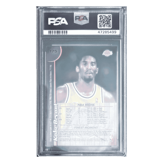 Kobe Bryant PSA 8 1998 Topps Finest w/ Coating Card #175