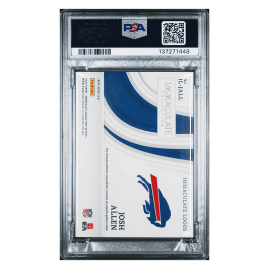 Josh Allen PSA 9 2023 Panini Immaculate Logos Insignia #d/ 5 Card #ILJALL