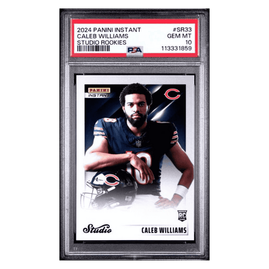 Caleb Williams PSA 10 2024 Panini Instant Studio Rookies #d/ 1672 Card #SR33