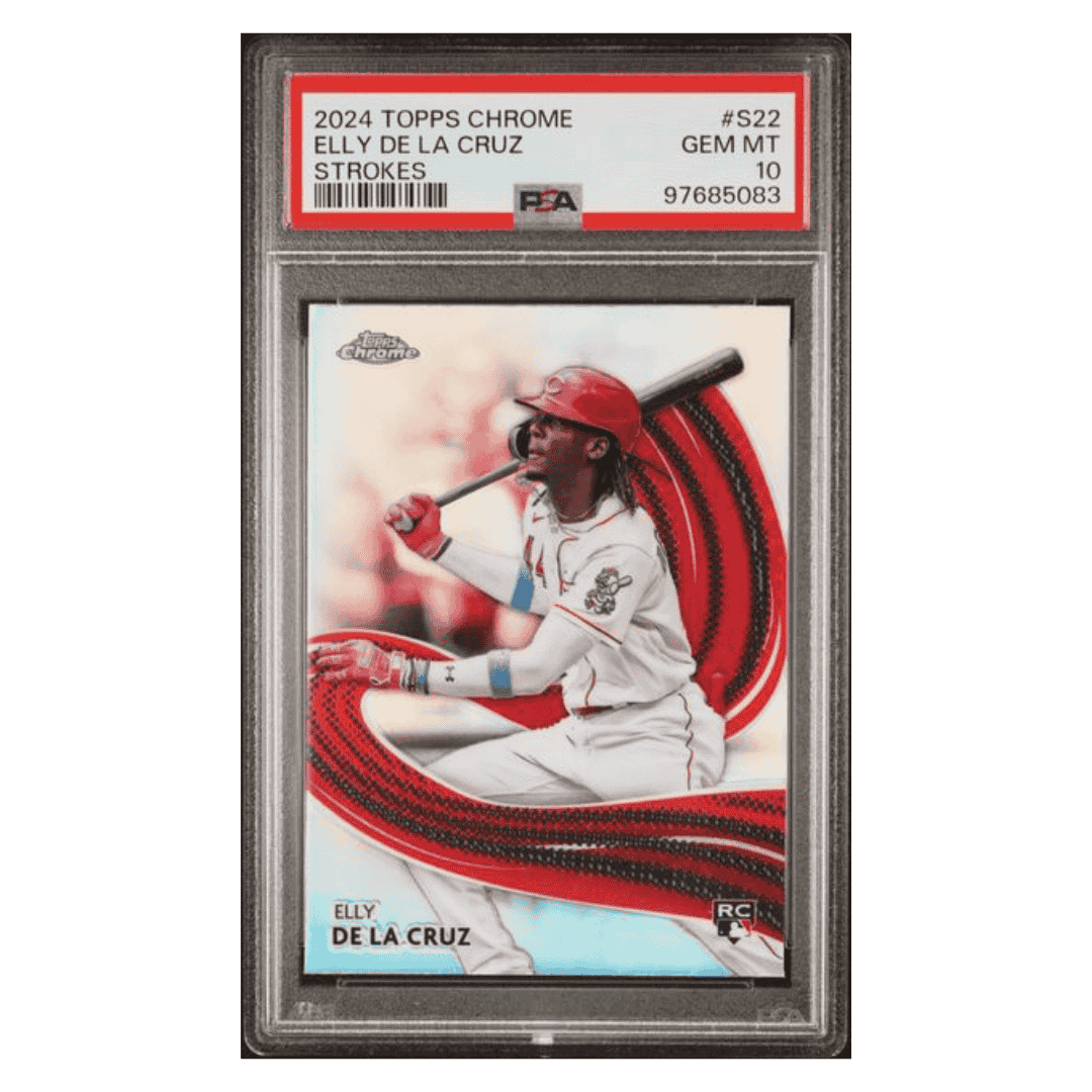 Elly De La Cruz PSA 10 2024 Topps Chrome Strokes Rookie RC Card #S22