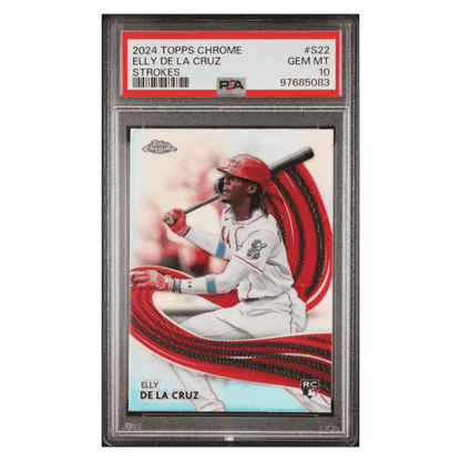 Elly De La Cruz PSA 10 2024 Topps Chrome Strokes Rookie RC Card #S22