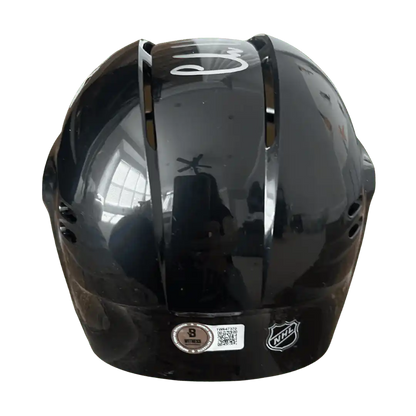 Chris Chelios Chicago Blackhawks Autographed Mini Replica Helmet with Inscription - Beckett COA