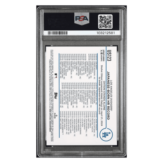 Shohei Ohtani PSA 10 2024 Topps Update Aqua Card #US123