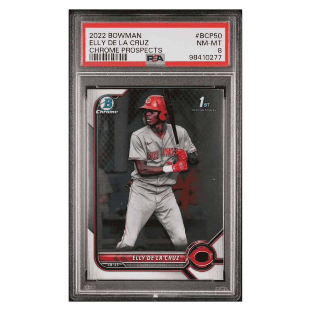 Elly De La Cruz PSA 8 2022 Topps Bowman Chrome Prospects Card #BCP50