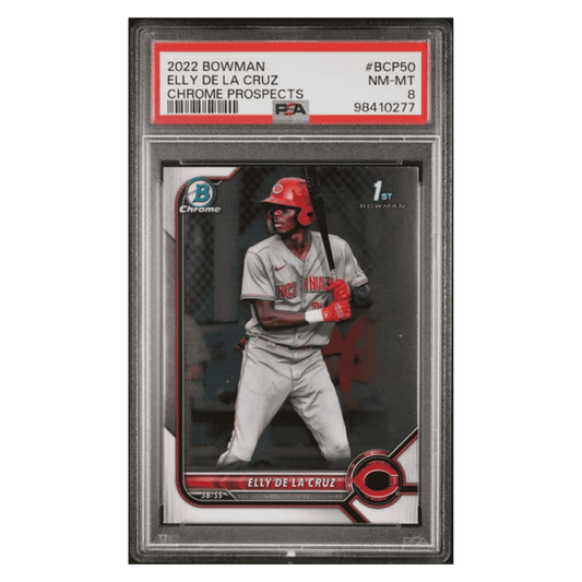 Elly De La Cruz PSA 8 2022 Topps Bowman Chrome Prospects Card #BCP50