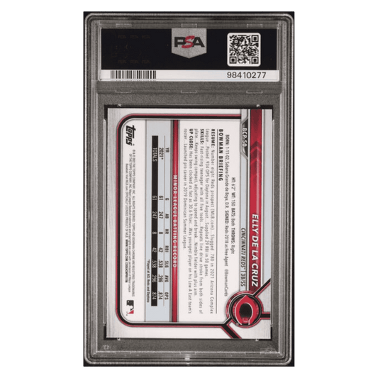 Elly De La Cruz PSA 8 2022 Topps Bowman Chrome Prospects Card #BCP50