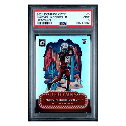 Marvin Harrison Jr PSA 9 2024 Panini Donruss Optic Uptowns Rookie RC Card #5