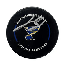 Jimmy Snuggerud St Louis Blues Autographed Official Game Puck - Fanatics COA