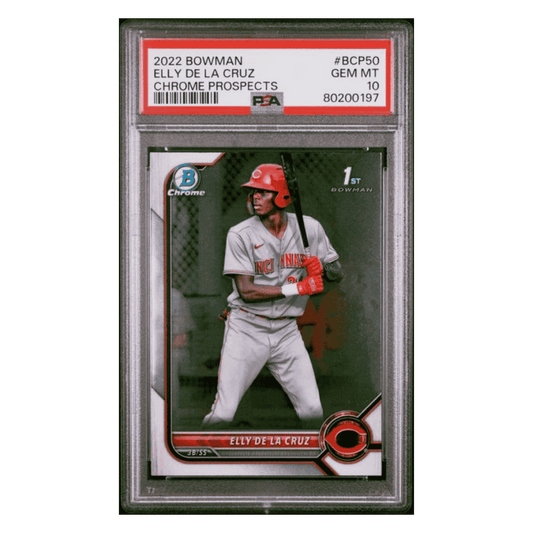 Elly De La Cruz PSA 10 2022 Topps Bowman Chrome Prospects Card #BCP50