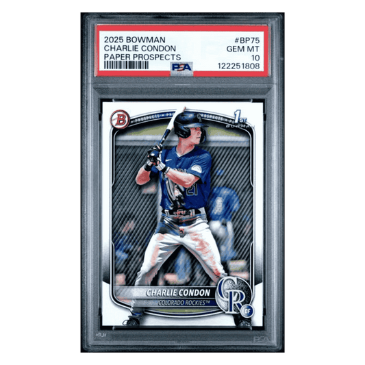 Charlie Condon PSA 10 2025 Topps Bowman Paper Prospects Card #BP75