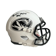 Harrison Mevis Missouri Tigers Autographed Matte White Mini Speed Helmet - JSA COA