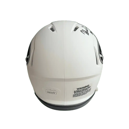 Harrison Mevis Missouri Tigers Autographed Matte White Mini Speed Helmet - JSA COA