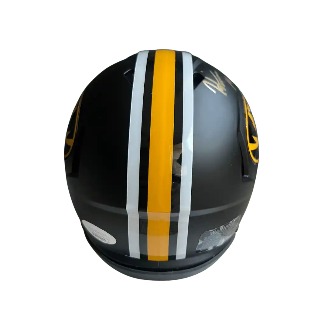Harrison Mevis Missouri Tigers Autographed Mini Speed Helmet - JSA COA