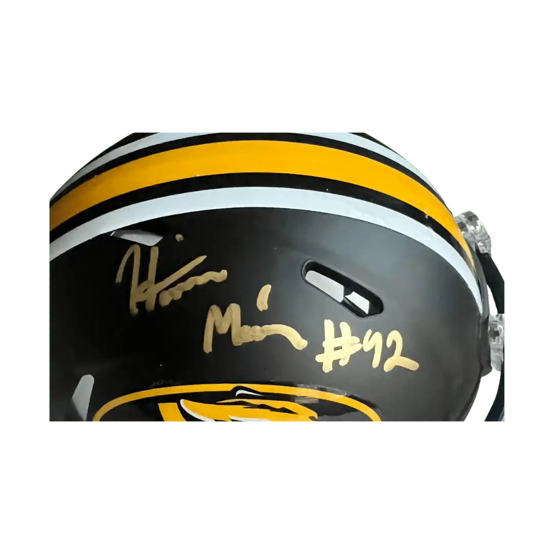 Harrison Mevis Missouri Tigers Autographed Mini Speed Helmet - JSA COA