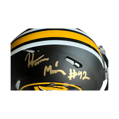 Harrison Mevis Missouri Tigers Autographed Mini Speed Helmet - JSA COA