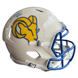 Harrison Mevis Los Angeles Rams Autographed Full Size Retro Replica Helmet - JSA COA