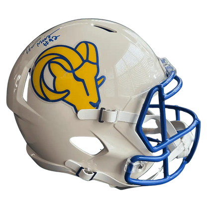Harrison Mevis Los Angeles Rams Autographed Full Size Retro Replica Helmet - JSA COA
