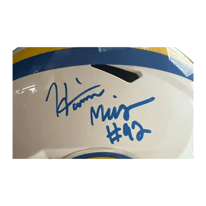 Harrison Mevis Los Angeles Rams Autographed Full Size Retro Replica Helmet - JSA COA