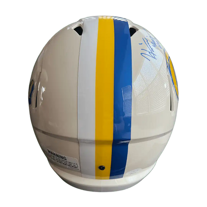 Harrison Mevis Los Angeles Rams Autographed Full Size Retro Replica Helmet - JSA COA