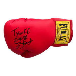 Buster Douglas Autographed Red Everlast Boxing Glove with Inscription - JSA COA (Right Hand)