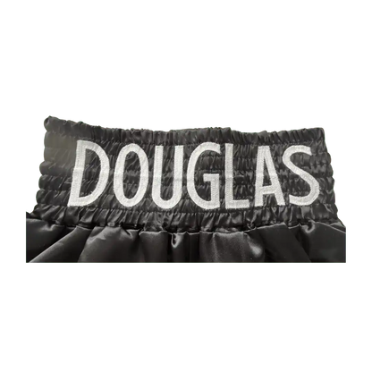 Buster Douglas Autographed Black Boxing Shorts - JSA COA