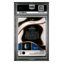 Luka Doncic PSA 10 2023 Panini Select Blue Wave #d/ 75 Card #251