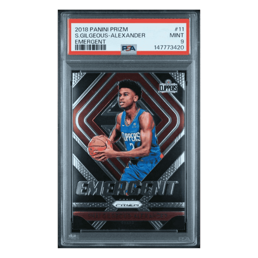 Shai Gilgeous-Alexander PSA 9 2018 Panini Prizm Emergent Rookie RC Card #11