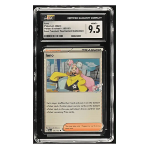 Iono CGC 9.5 2023 Pokemon Paldea Evolved Iono Premium Tournament Collection Card #185/193