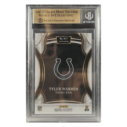 Tyler Warren BGS 9.5 2024 Panini Select '25 XRC Prizm Card #517