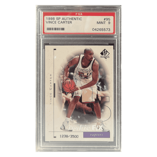 Vince Carter PSA 9 1998 Upper Deck SP Authentic #d/ 3500 Card #95