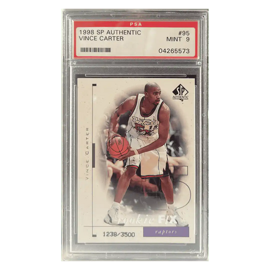 Vince Carter PSA 9 1998 Upper Deck SP Authentic #d/ 3500 Card #95