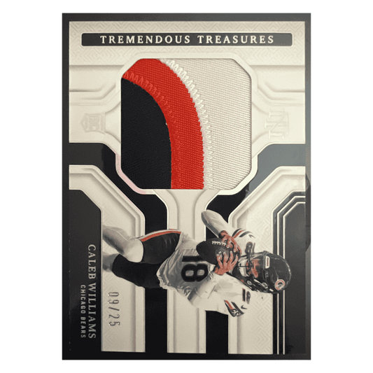 Caleb Williams 2024 Panini National Treasures Tremendous Treasures Patch #d/ 25 Card #TTSCWS