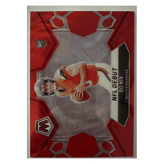 Bo Nix 2024 Panini Mosaic NFL Debut Red Rookie RC #9/ 9 Card #271