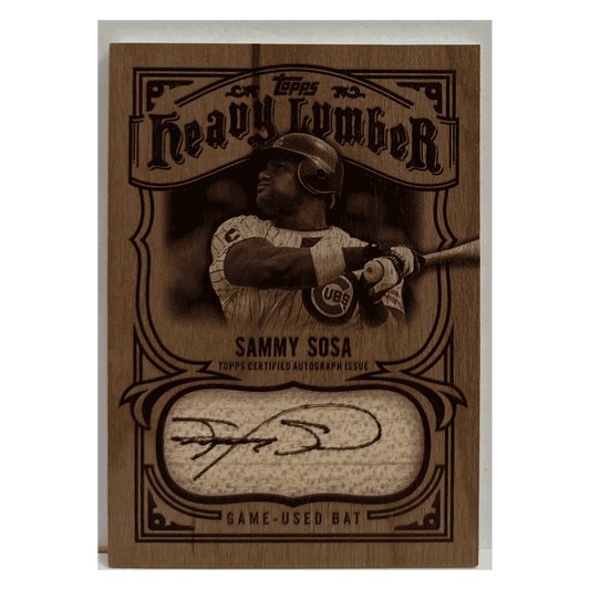 Sammy Sosa 2026 Topps Heavy Lumber Autograph Game Used Relic Card #HLAR-SS
