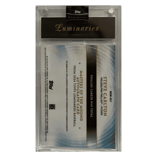 Steve Carlton 2024 Topps Luminaries Masters of the Mound Autograph #d/ 25 Card #MOM-SC1