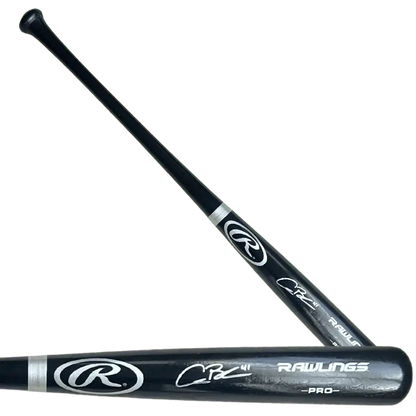 Alec Burleson St Louis Cardinals Autographed Big Stick Black Bat - JSA COA