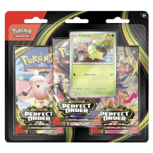 Pokemon TCG: Mega Evolution Perfect Order 3 Pack Blister - Chikorita