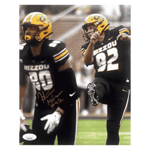 Harrison Mevis Missouri Tigers Autographed Vertical 8x10 Photo - JSA COA