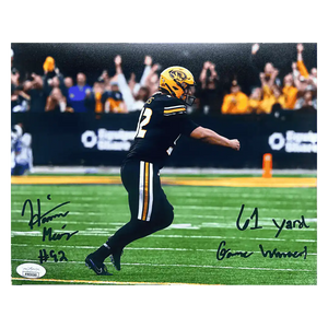 Harrison Mevis Missouri Tigers Autographed 8x10 Photo with Inscription - JSA COA