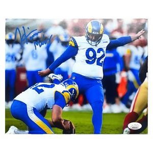 Harrison Mevis Los Angeles Rams Autographed 8x10 Photo - JSA COA