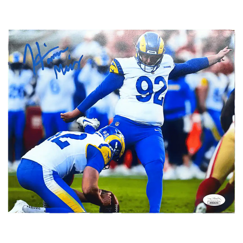 Harrison Mevis Los Angeles Rams Autographed 8x10 Photo - JSA COA