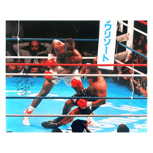 Buster Douglas Autographed 16x20 Photo with Inscription - JSA COA