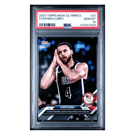 Steph Curry PSA 10 2024 Topps Now Olympics Card #27