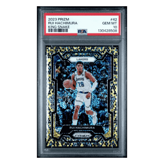Rui Hachimura PSA 10 2023 Panini Prizm King Snake Card #42