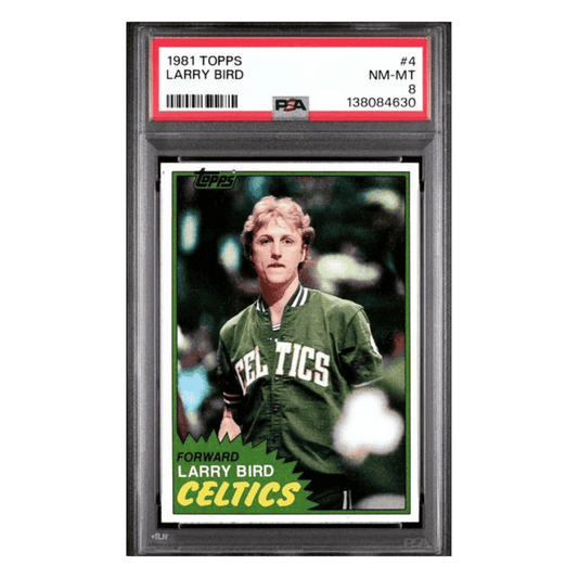 Larry Bird PSA 8 1981 Topps Card #4