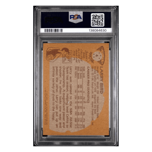 Larry Bird PSA 8 1981 Topps Card #4