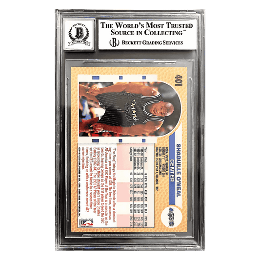 Shaquille O'Neal 1992-93 Fleer Autographed Card #401